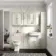 Chalk White Wall Hung Mirror Cabinet 700x600mm