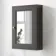 Graphite Grey Mirror Cabinet 700x500mm