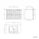 Crete Fluted Apex Oak Wall Hung Drawer Vanity with Marble Top & Cody Basin 800mm
