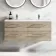 Elba Dawn Oak Wall Hung Double Basin Drawer Vanity 1200mm