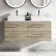 Elba Dawn Oak Double Wall Hung Drawer Vanity with Marble Top & Cody Basin 1200mm