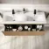 Malta Fluted Country Oak Wall Hung Double Basin Drawer Vanity 1200mm