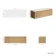 Malta Fluted Country Oak Double Wall Hung Drawer Vanity Marble Top 1200mm - No Basin
