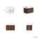Malta Fluted Black Walnut Wall Hung Drawer Vanity with Marble Top & Marin Basin 600mm