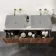 Malta Fluted Black Walnut Double Wall Hung Drawer Vanity Marble Top 1200mm - No Basin