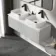 Malta Fluted Coastal White Double Wall Hung Drawer Vanity with Marble Top & Marin Basin 1200mm