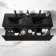 Malta Fluted Matt Black Wall Hung Drawer Vanity with Matt Black Double Basin 1200mm
