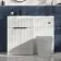 Havana Fluted Coastal White Basin Vanity and Toilet Unit 1100mm (No Toilet) - Black Accents - Left