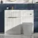 Havana Fluted Coastal White Basin Vanity and Toilet Unit 1100mm (No Toilet) - Brass Accents - Left