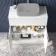 Havana Fluted Coastal White Cabinet with Marble Top 800mm (No Basin) - Chrome Handles