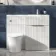 Havana Fluted Coastal White Vanity Basin and Tucson Toilet 1100mm - Chrome Handles - Right Handed
