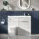 Havana Fluted Coastal White Vanity Basin and Houston Toilet 1100mm - Chrome Handles - Right Handed