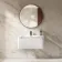 Sorrento Fluted Coastal White Wall Hung Basin Drawer Vanity 800mm