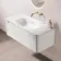 Sorrento Fluted Coastal White Wall Hung Drawer Vanity with Matt White Basin 1000mm