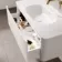 Sorrento Fluted Coastal White Wall Hung Drawer Vanity with Matt White Basin 1000mm