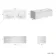 Sorrento Fluted Coastal White Wall Hung Drawer Vanity with Matt White Double Basin 1200mm