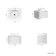 Sorrento Fluted Coastal White Wall Hung Drawer Vanity with Marble Top & Nevis Basin 600mm