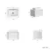Sorrento Fluted Coastal White Wall Hung Drawer Vanity with Marble Top & Reno Basin 600mm