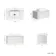 Sorrento Fluted Coastal White Wall Hung Drawer Vanity with Marble Top & Marin Basin 800mm