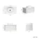Sorrento Fluted Coastal White Wall Hung Drawer Vanity with Marble Top & Nevis Basin 800mm