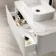 Sorrento Fluted Coastal White Wall Hung Drawer Vanity with Marble Top & Marin Basin 1000mm