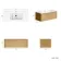 Sorrento Fluted Country Oak Wall Hung Basin Drawer Vanity 1000mm