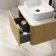Sorrento Fluted Country Oak Wall Hung Drawer Vanity with Marble Top & Reno Basin 600mm