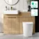 Sicily Fluted Country Oak Vanity Basin Marble Top & Utah Comfort Height Toilet 1200mm Brass Accents