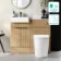 Sicily Fluted Country Oak Vanity Basin Marble Top & Utah Comfort Toilet 1000mm - Brass Accents