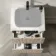 Crete Fluted Apex Oak Vanity Drawer with Marble Top 600mm - Excludes Counter Top Basin