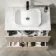 Crete Fluted Apex Oak Vanity Drawer with Marble Top & Reno Basin 800mm