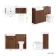 Sicily Fluted Black Walnut Combination Vanity Basin and Aruba Toilet 1200mm - Chrome Handles