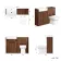 Sicily Fluted Black Walnut Combination Vanity Basin and Miami Toilet 1200mm - Chrome Handles