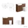 Sicily Fluted Black Walnut Vanity Basin and Utah Comfort Height Toilet 1200mm Chrome Handles - Left