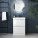 100% Waterproof - Corsica Gloss White PVC Slimline Basin Drawer Vanity 600mm