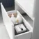 100% Waterproof - Corsica Gloss White PVC Slimline Basin Drawer Vanity 600mm