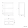 100% Waterproof - Corsica Gloss White PVC Slimline Basin Drawer Vanity 600mm