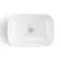 100% Waterproof - Corsica Gloss White PVC Vanity with Marble Top & Curved Counter Top Basin 600mm
