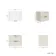 Cadiz Fluted Linen White Wall Hung Drawer Vanity Marble Top 600mm (Excludes Basin) - Black Accents