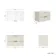 Cadiz Fluted Linen White Wall Hung Drawer Vanity Marble Top 800mm (Excludes Basin) - Black Accents