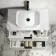 Cadiz Fluted Linen White Wall Hung Drawer Vanity with Marble Top & Reno Basin 800mm - Black Accents