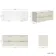 Cadiz Fluted Linen White Double Wall Hung Vanity Marble Top 1200mm (No Basin) - Brass Accents