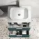 Cadiz Fluted Mystic Green Wall Hung Drawer Vanity Marble Top & Marin Basin 600mm - Chrome Handles