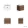 Jerez Black Walnut Wall Hung Drawer Vanity with Marble Top & Marin Basin 600mm