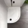 London Offset Quadrant Stone Shower Tray 1000x800mm - Left Handed