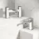 Mersey Chrome Basin & Bath Mixer Tap Set