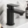 Soar Matt Black Basin & Shower Bath Mixer Tap Set