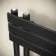 Seville Electric Matt Black Designer Flat Panel Heated Towel Rail 1200x600mm