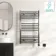Naples Electric Premium Brushed Gunmetal Straight Heated Towel Rail 1000x600mm