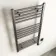 Naples Electric Premium Brushed Gunmetal Straight Heated Towel Rail 1000x600mm